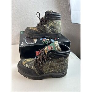 Brahma Gobbler Camo Leather Waterproof Boots Size 7 1/2 Hunting, Fishing